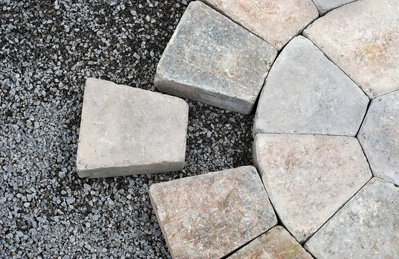 Designed hardscape detail by Living Colour Landscapes